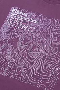 Футболка "Карта Эльбруса"