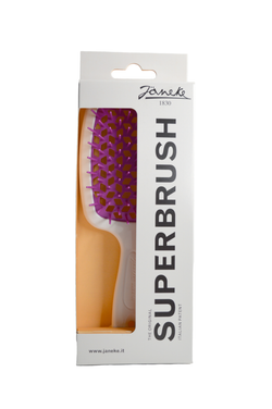 Расческа-массажер Janeke Superbrush SP226BIA FUX (белый/фиолетовый)