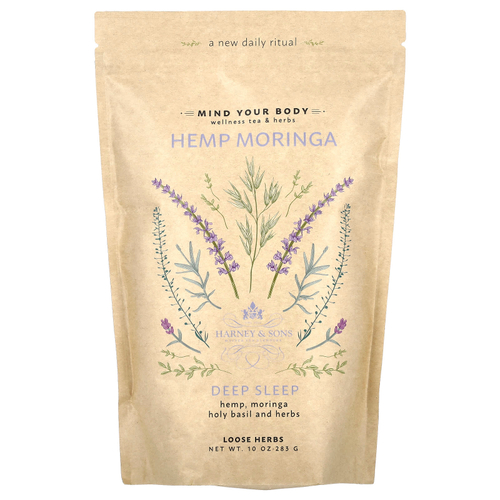 Harney & Sons, Рассыпчатые травы конопли моринги, для глубокого сна, без кофеина, 283 г (10 унций)