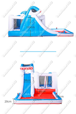 Коммерческий батут" Кашалот" 7,5*2,8*2,25 м