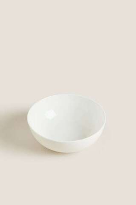 ZARA HOME ТОНКАЯ ФАРФОРОВАЯ ПИАЛА, БЕЛЫЙ