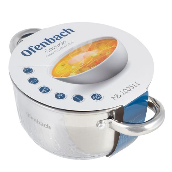 Кастрюля 1,7 л. из нержавеющей стали Ofenbach NB 100511
