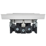 BRITE Розетка 1-местная с заземлением с защитными шторками 16А в сборе РСР14-1-0-БрАБ арктический белый IEK