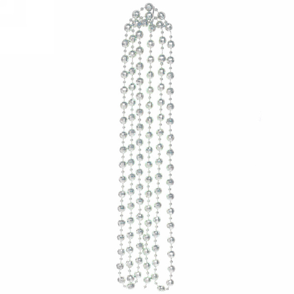 Бусы на ёлку 2м «Капельки», Перламутр