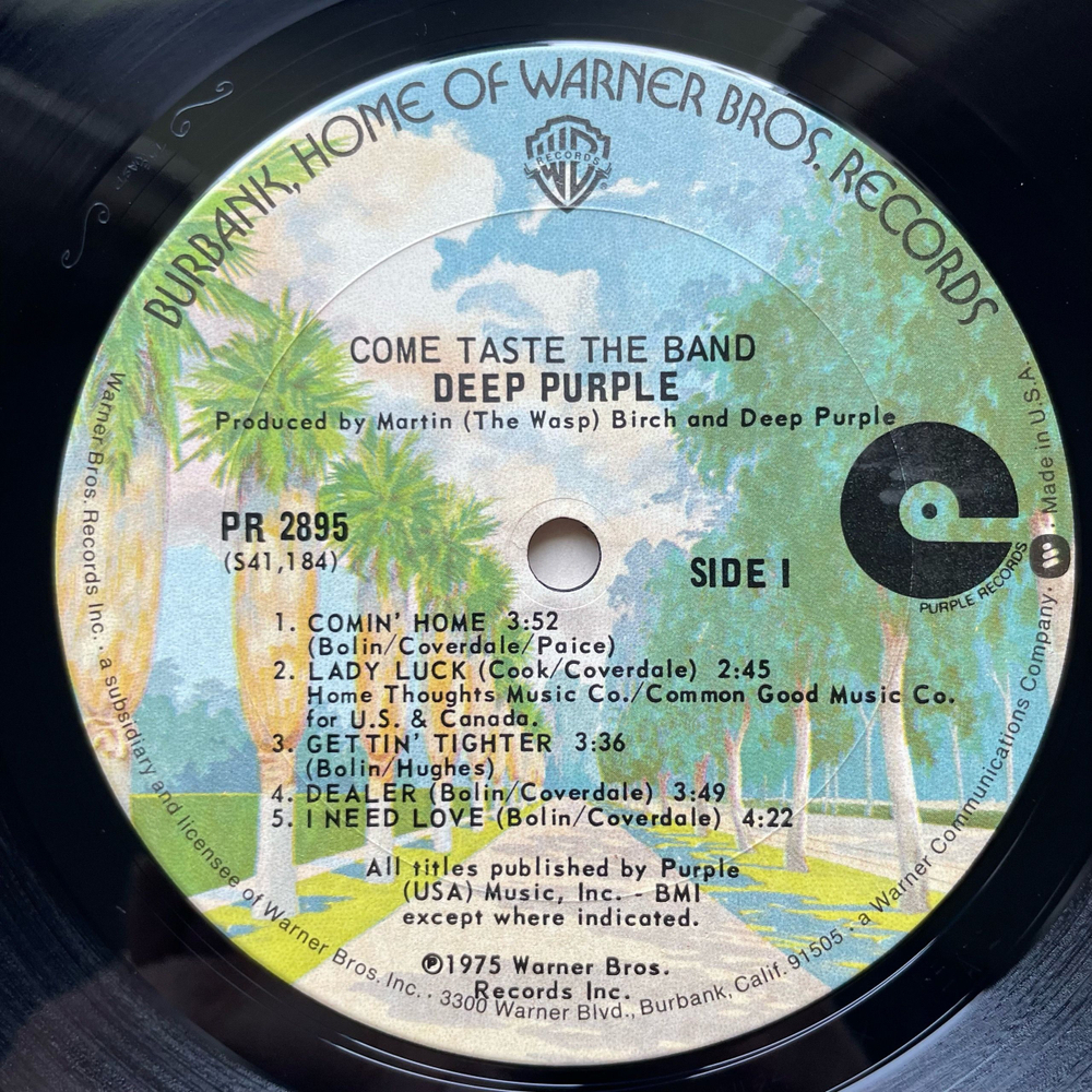 Винтажная виниловая пластинка LP Deep Purple Come Taste The Band (США 1975)