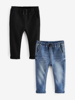 Джинсы для мальчика Next 971-111, 2 шт., Синий, Черный