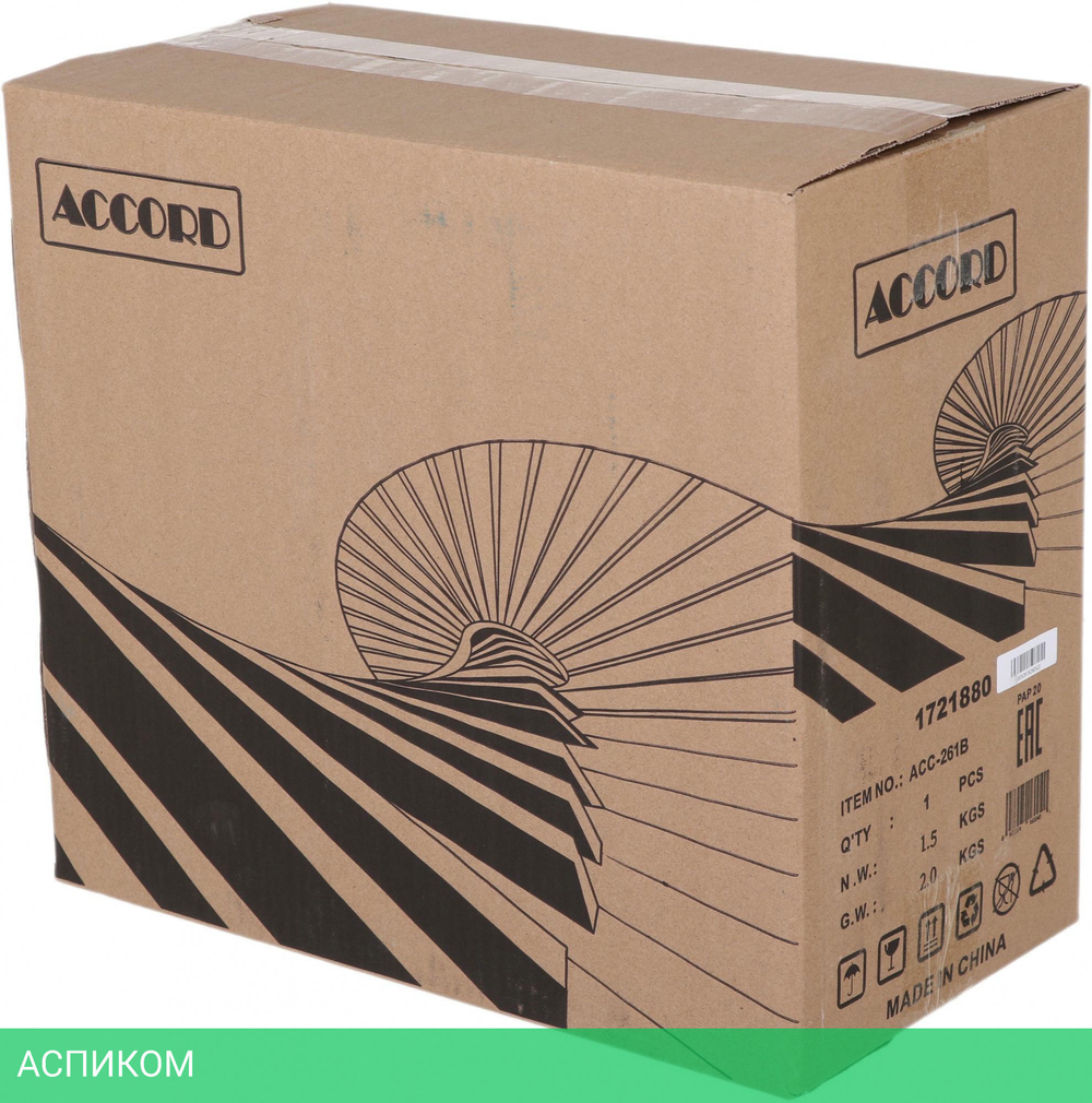 Корпус Accord без БП черный (ACC-261B)