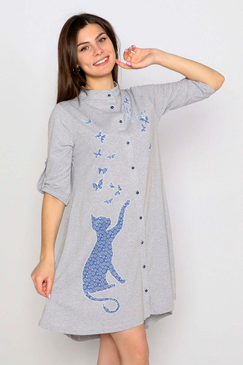 Халат "БАГИРА" модель Х 132 кулирка