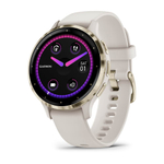Смарт часы Garmin Venu 3S цвета слоновой кости с золотистым безелем