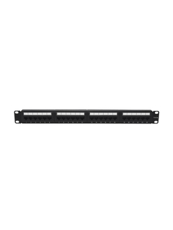 Патч-панель 19дюйм 1U кат.5E неэкранир. 24 порта RJ-45 Dual IDC с задн. кабельным организатором TOKOV ELECTRIC TKE-PP-5E-1U-24P-UTP-CO