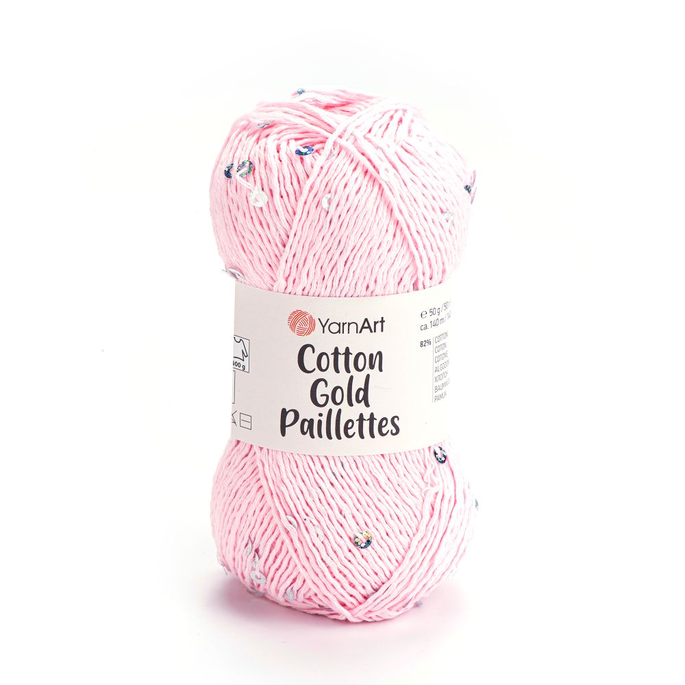 Пряжа YarnArt Cotton Gold Paillettes