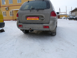 Фаркоп для Hyundai Santa Fe classic 2000-2005 (без электрики) (паспорт и сертификат) AvtoS.HY18