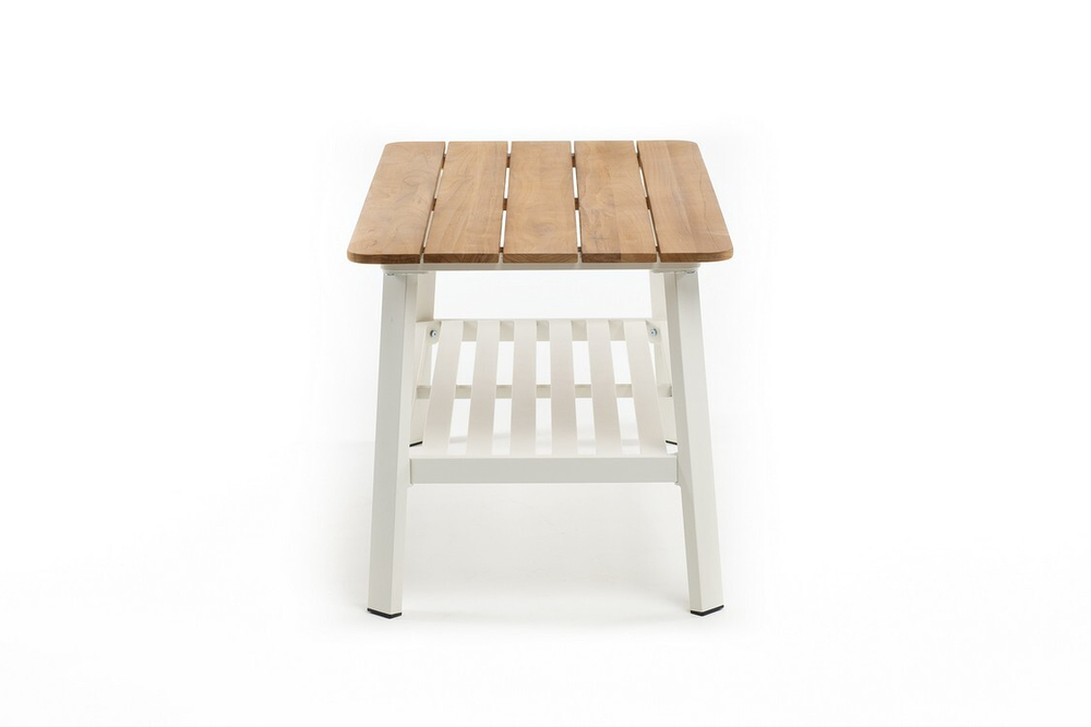 Кофейный стол из алюминия CONCORDE белый