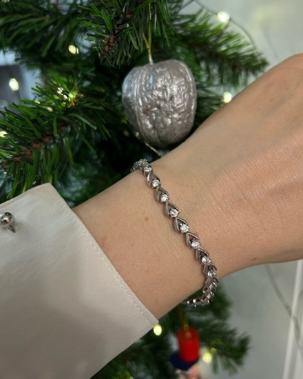 Теннисный браслет Январские морозы