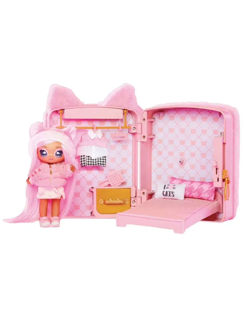 Рюкзак-спальня Na Na Na Backpack Bedroom розовый котик
