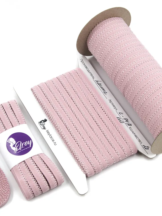 019 К-94/9 Резинка ажурная Lauma 9 мм, лотос 019