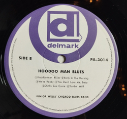 Винтажная виниловая пластинка LP Junior Wells Chicago Blues Band With Buddy Guy Hoodoo Man Blues (Japan 1973) (No Obi)