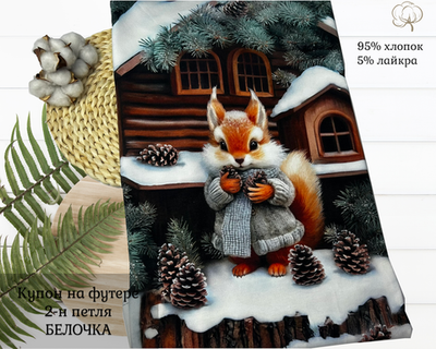 Футер белка купон 70-см+-5см