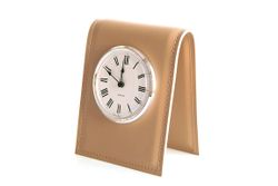 ЧАСЫ D103 на подставке из кожи цвет НАТУРАЛЬНЫЙ