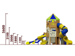 Игровой комплекс для детей 6-12 лет для уличной площадки