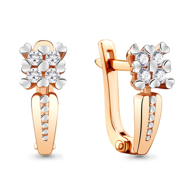 942586к Серьги из Золота с бриллиантами