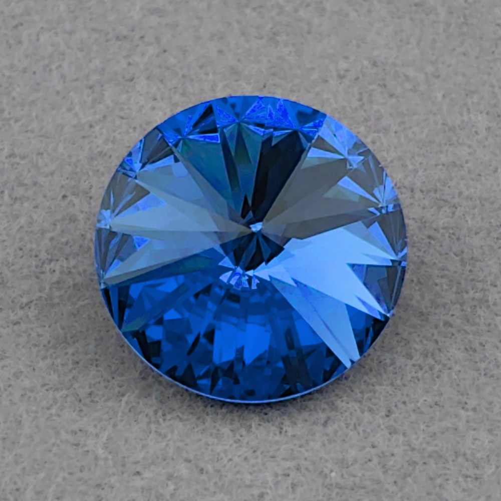 Риволи Swarovski 1122, цвет Сапфир (Sapphire F)