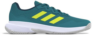 Мужские кроссовки теннисные Adidas GameCourt 2 M - lucid lemon/footwear white