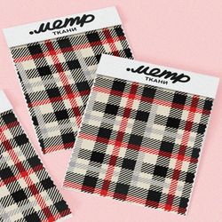 Ткань футер 2-х нитка шотландка