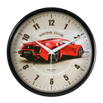 Часы настенные, модель 09, D 225 мм, стекло пластик, пластиковый обод, цвет-чёрный