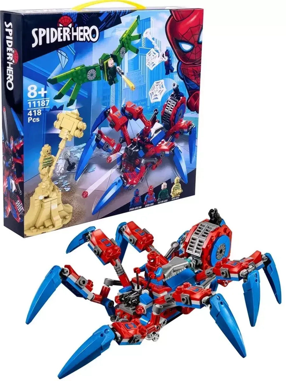 Конструктор Марвел Паучий вездеход 418 деталей 11187