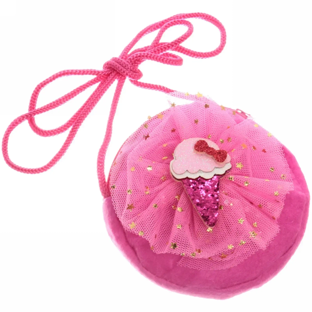 Сумочка детская «Little Fairy - Мороженое», цвет розовый, малиновый, сиреневый, 9см