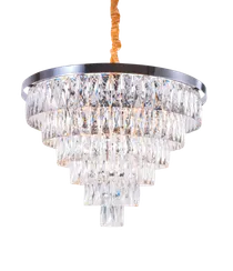 2431R/16A CHR+CL (1) Люстра (в 2-х коробках) NW