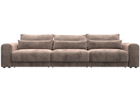 Диван прямой Лига-056 НПБ Лонг, TOWER 05 бежевый, Велюр, 129136