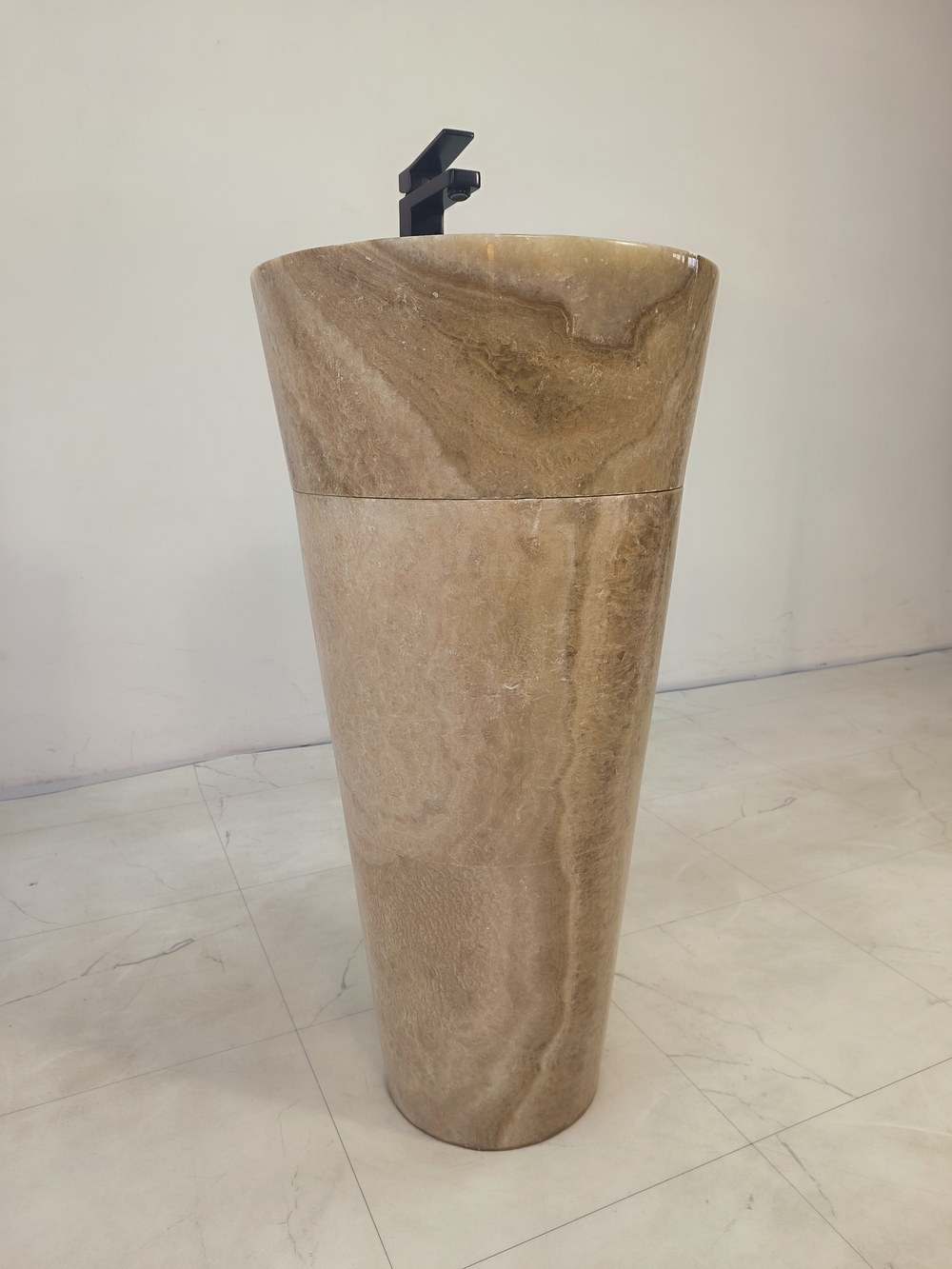 Раковина напольная из оникса Sunset ON-61352 (45*45*90)