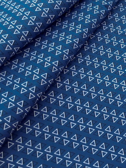 Ткань бязь плательная, рис. "Треугольники", ширина 150 см, арт. 9624