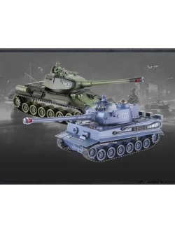 Радиоуправляемый танковый бой Zegan Т34 и Tiger масштаб 1:28 RTR 99824RU