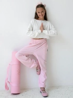 Брюки для девочки на осень розовые
