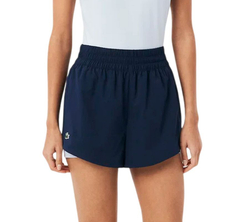 Женские Шорты теннисные Lacoste Ultra Dry Tennis - navy blue/phoenix blue