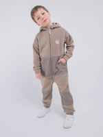 Комбинезон флисовый со вставками "Кофейный"