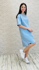 Платье из футера 2-х нитки - турецкого трикотажа высокого качеств