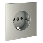 Накладка для розетки с заземлением и защитными шторками, S70 (сталь)