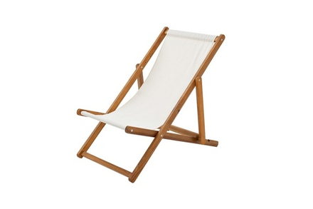 Кресло-шезлонг из акации Joygarden КАПРИ, Light Teak, ваниль