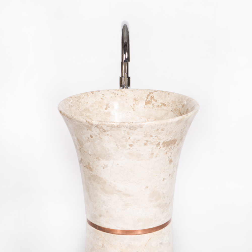 Раковина напольная из мрамора Pedestal MN-63224 50*50*90