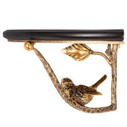 Полочка угловая Терра Нота Орех Амбер