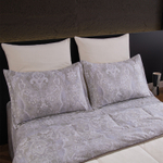 КПБ на резинке Сатин Velouria Luxe с Одеялом VLR002, Евро, 4 наволочки, простынь 160*200*25