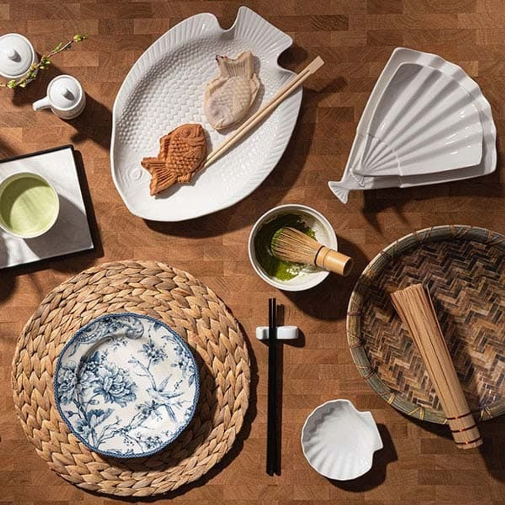 Блюдо «Кунстверк» в форме веера (26,5х23 см) (Цвет: белый)