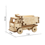Набор миниатюрных конструкторов "Дорожная техника" / 5 моделей с дополненной реальностью. Купить деревянный конструктор. Выбрать открытку-конструктор. Миниатюрная сборная модель.