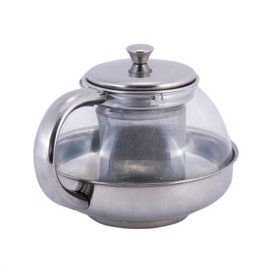 Заварочный чайник 600 мл. Kamille KM 4315 стекло, нержавеющая сталь