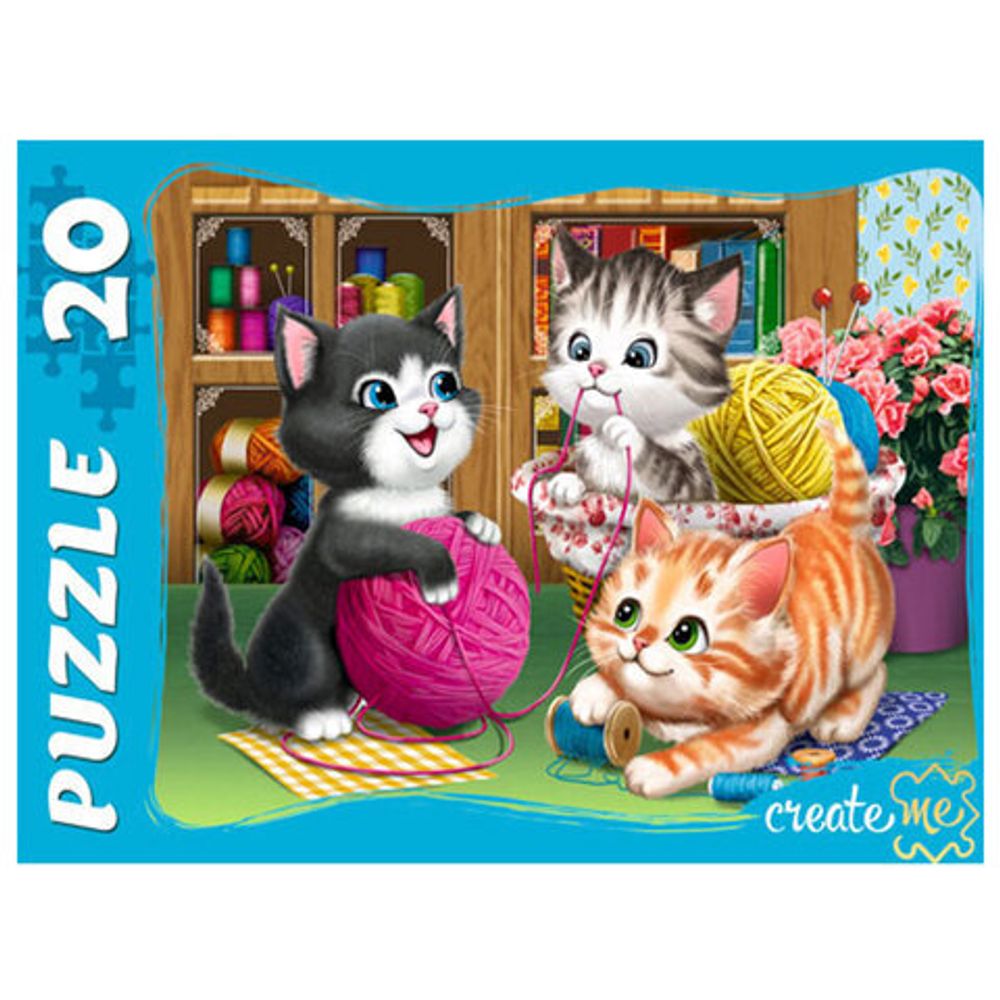 Пазл картонный "МАКСИ-ПАЗЛЫ", АССОРТИ, 180х125х40 мм, РК