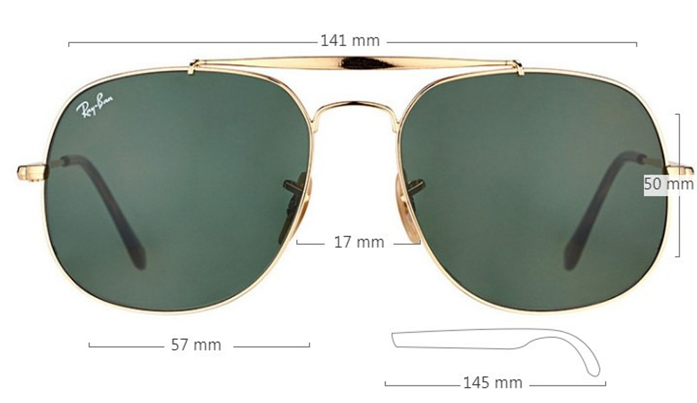 Ray Ban The General RB3561 014/33 / 57